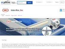 Tablet Screenshot of inter-kor.com